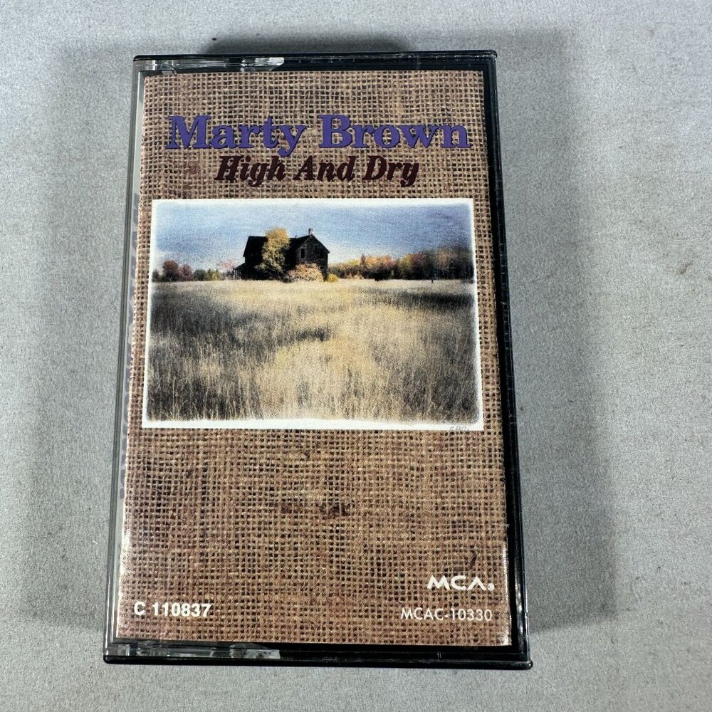 Marty Brown High And Dry Audio Cassette Album Country Music 1991 MCA Records